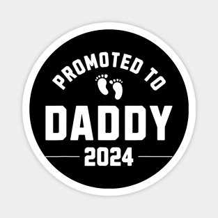 Promoted to Daddy 2024 New Father Pregnancy Announcement Magnet